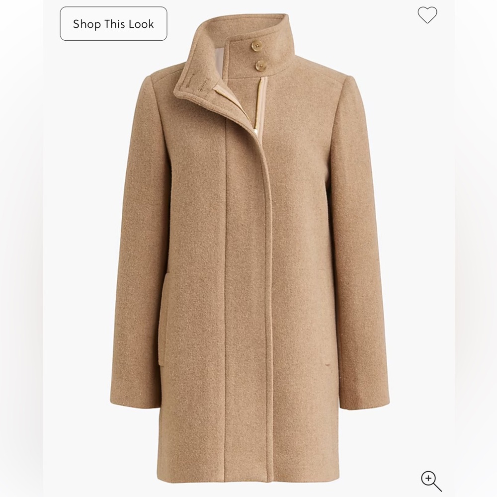 J. Crew Factory City Coat in Heather Mushroom 🌟